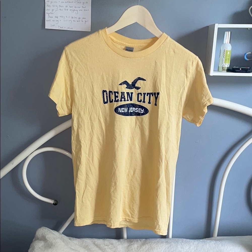 Gildan Yellow Short Sleeve Tee From Ocean City